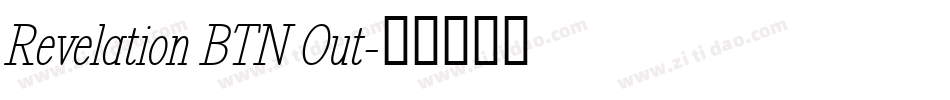 Revelation BTN Out字体转换